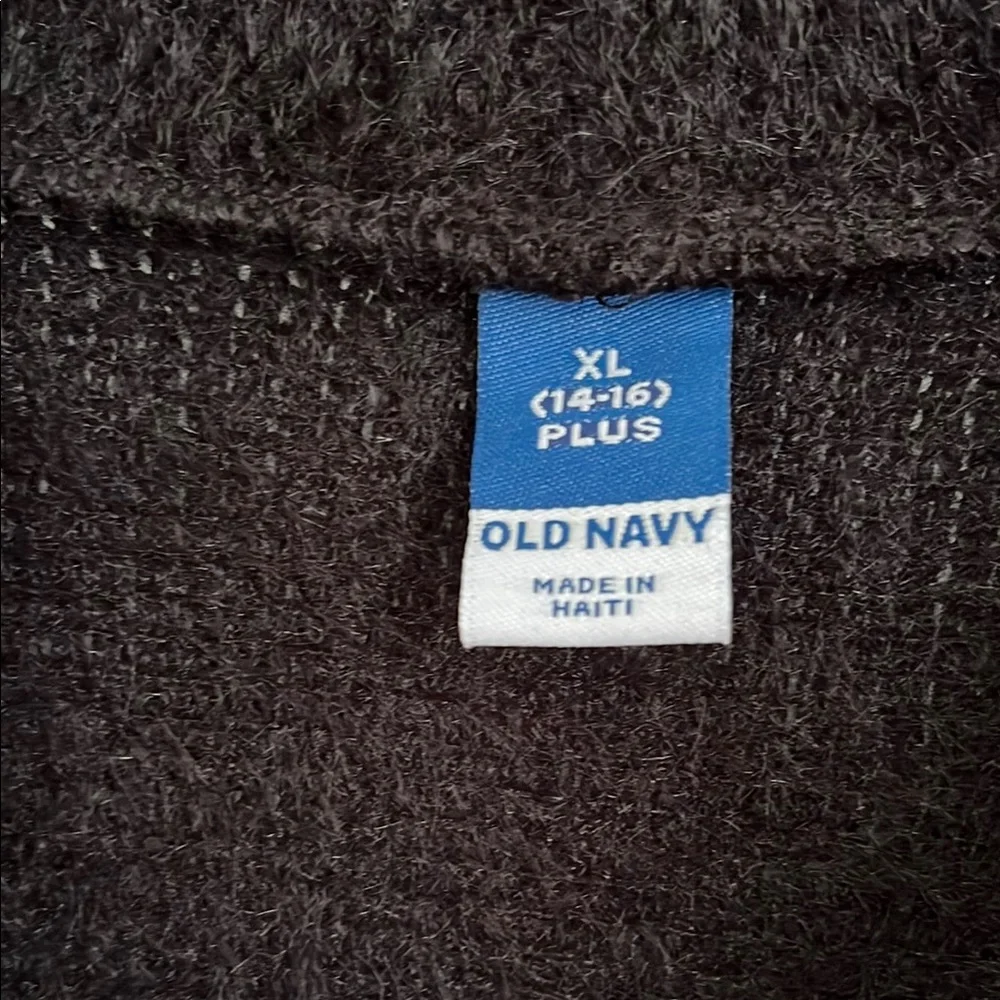 Girls Old Navy Soft Chenille Sweater (Black) XL Plus